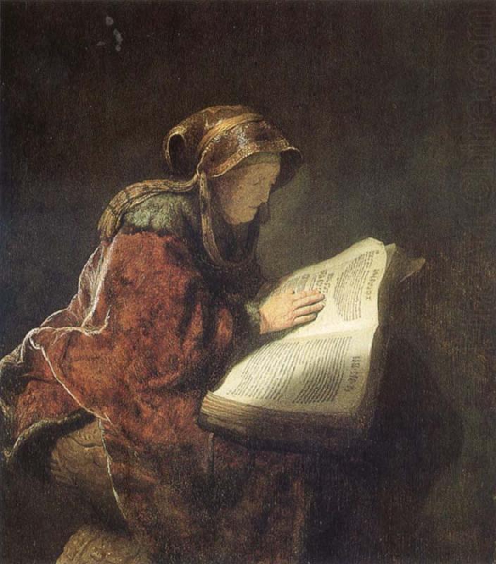 Rembrandt van rijn The Prophetess Anna china oil painting image